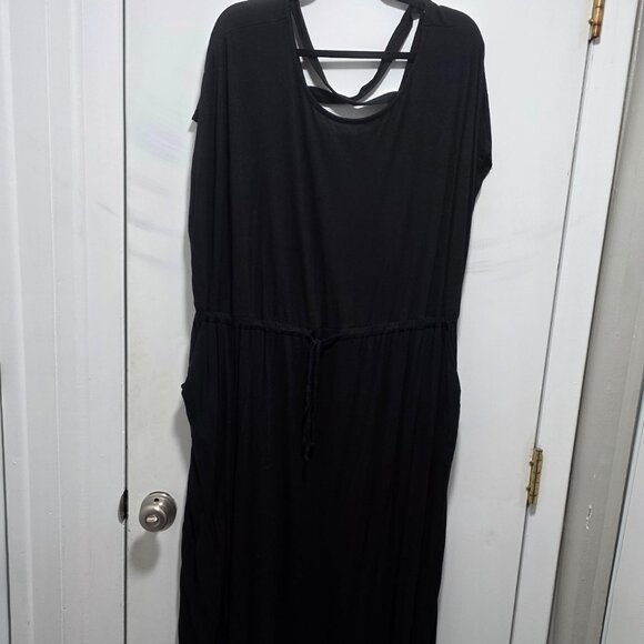 EUC Terra & Sky Size 3x Tie Waist Cross-Back Dress - Picture 1 of 3
